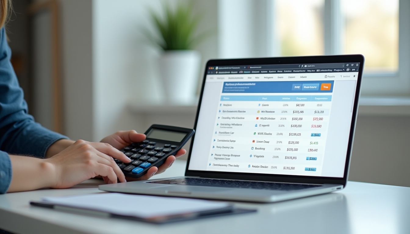 Grafic cu diferite costuri pentru realizarea unui site web