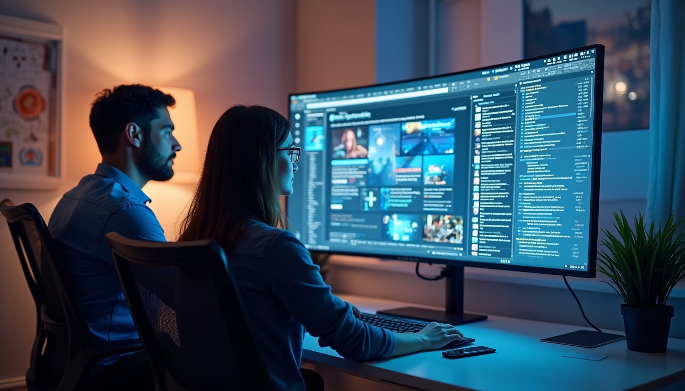 O imagine reprezentând servicii de web design în Ploiești, cu elemente grafice și un laptop.